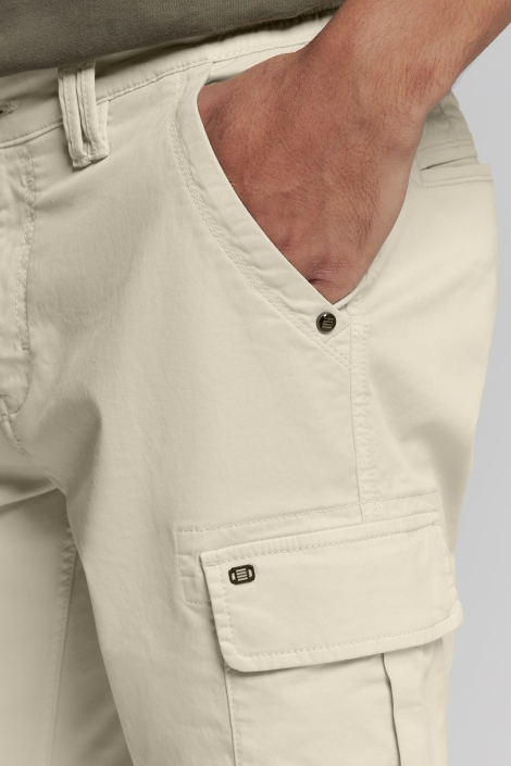 NO-EXCESS short cargo garment dyed + stone wa